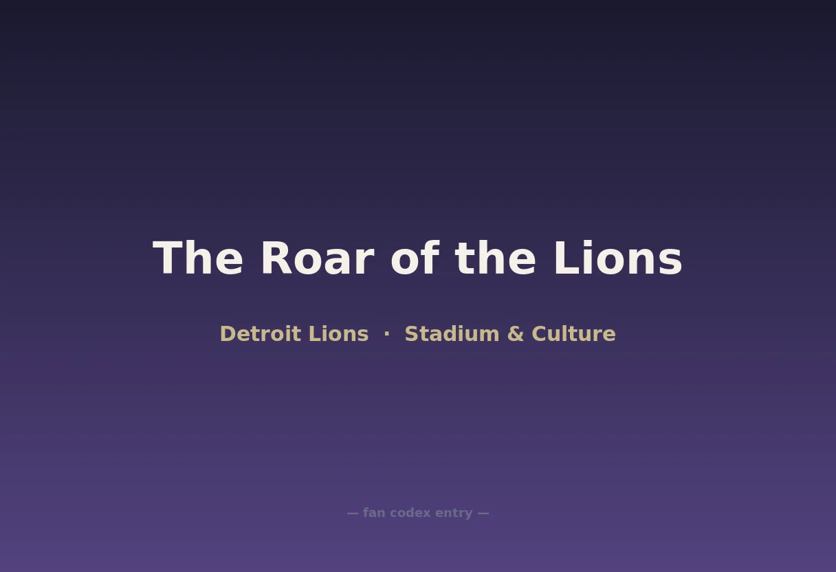 The Roar of the Lions