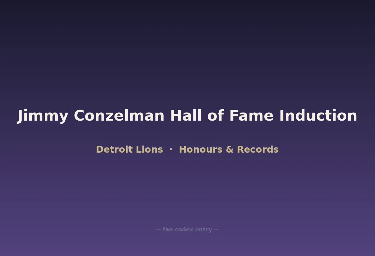 Jimmy Conzelman Hall of Fame Induction