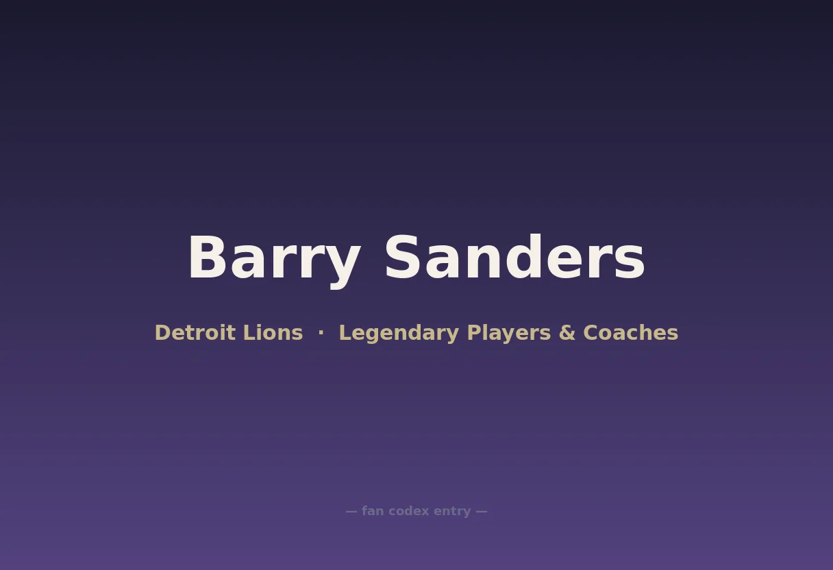 Barry Sanders