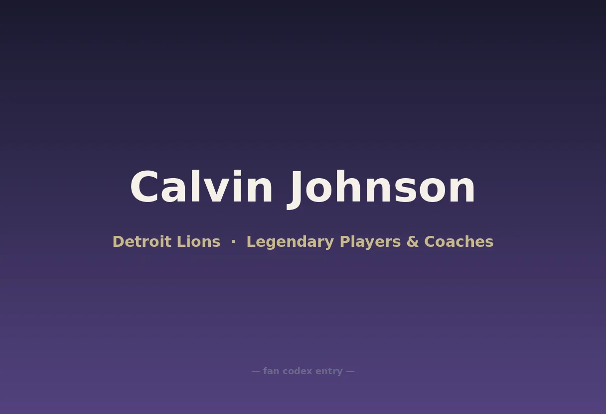 Calvin Johnson